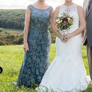 Lace and beaded gown!